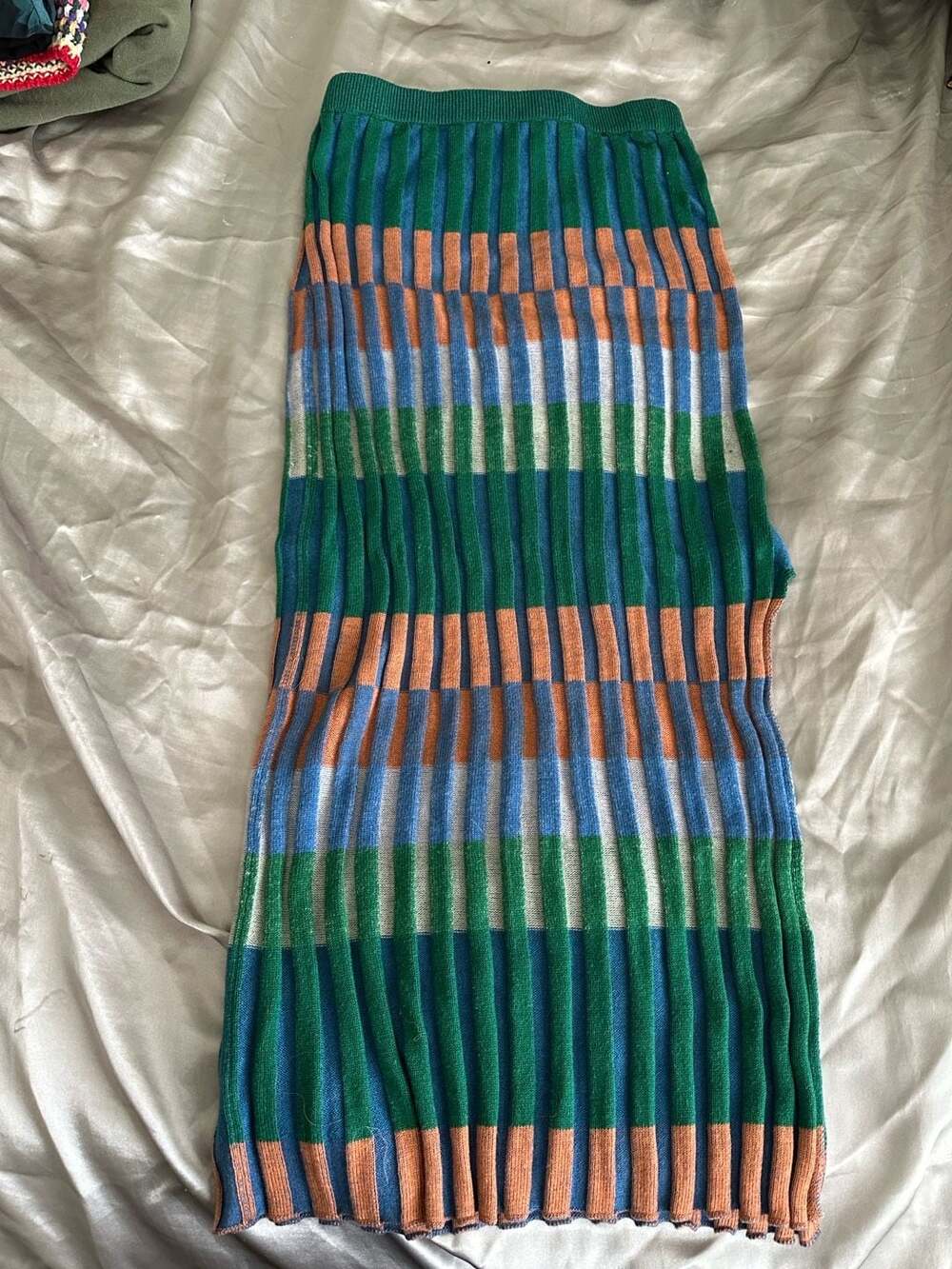 Find Me Now x Nu Striped Knit Midi Skirt Size XS